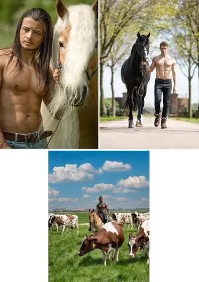 Cartes postales de Horse and Hunk 2024