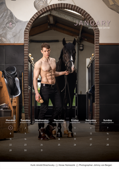 Horse and Hunk calendrier 2024 - Image 3