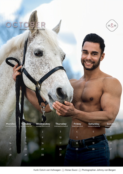 Horse and Hunk calendrier 2024 - Image 12