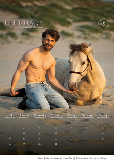 Horse and Hunk calendrier 2024 - Image 4