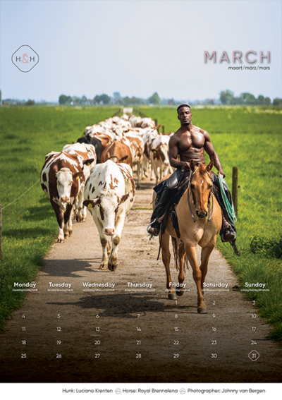 Horse and Hunk calendrier 2024 - Image 5