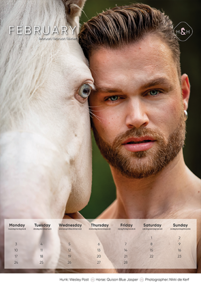 Horse and Hunk calendrier 2025 - Image 3
