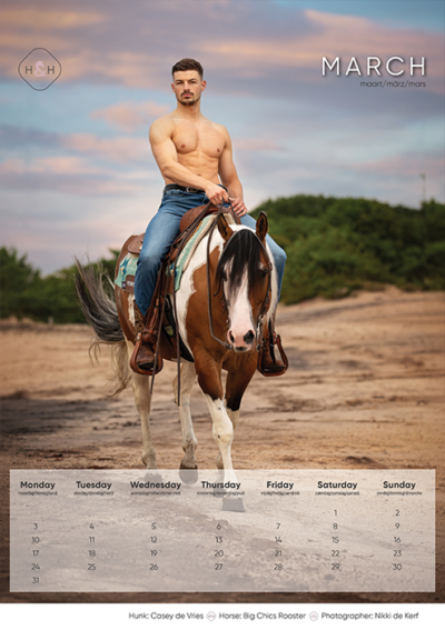 Horse and Hunk calendrier 2025 - Image 4