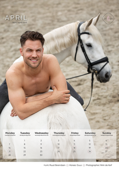 Horse and Hunk calendrier 2025 - Image 5