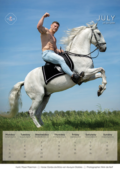 Horse and Hunk calendrier 2025 - Image 8