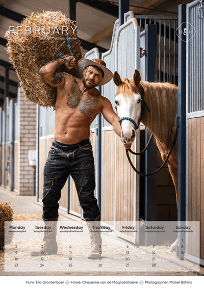 Horse and Hunk calendrier 2026 - Image 12